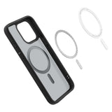 Husa SPG compatibila cu iPhone 14 Pro, MagSafe/Magnetic, TPU, policarbonat, Alb