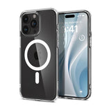 Husa SPG compatibila cu iPhone 13 Pro, MagSafe/Magnetic, TPU, policarbonat, Alb