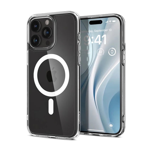 Husa SPG compatibila cu iPhone 13 Pro, MagSafe/Magnetic, TPU, policarbonat, Alb