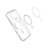 Husa SPG compatibila cu iPhone 13 Pro, MagSafe/Magnetic, TPU, policarbonat, Alb