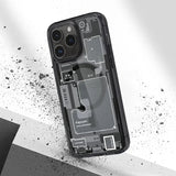 Husa SPG compatibila cu iPhone 15 Plus, MagSafe/Magnetic, TPU, policarbonat, Alb