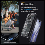 Husa SPG compatibila cu iPhone 14 Pro Max, MagSafe/Magnetic, TPU, policarbonat, Negru