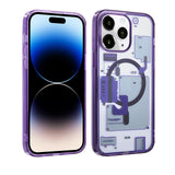 Husa SPG compatibila cu iPhone 14 Pro Max, MagSafe/Magnetic, TPU, policarbonat, Alb