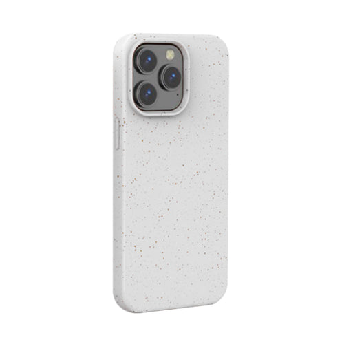 Husa XO compatibila cu iPhone 15, silicon biodegradabil, Alb