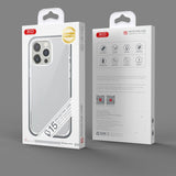 Husa XO compatibila cu iPhone 15, Antisoc, TPU, policarbonat, Transparent