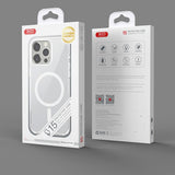 Husa XO compatibila cu iPhone 15 Pro, MagSafe/Magnetic, policarbonat, Transparent