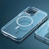 Husa XO compatibila cu iPhone 15 Pro Max, MagSafe/Magnetic, policarbonat, Transparent