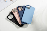 Husa cu inel XO compatibila cu iPhone 15, MagSafe/Magnetic, silicon lichid TPU, Negru