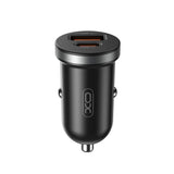 Incarcator auto XO 12V 30W, USB-A + USB-C, Negru