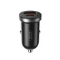 Incarcator auto XO 12V 30W, USB-A + USB-C, Negru