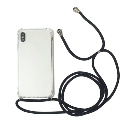Husa OEM compatibila cu iPhone 12 Pro Max, Transparent, TPU, Negru