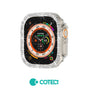 Husa COTECi compatibila cu Watch 49mm, Watch Ultra, Transparent, policarbonat, Transparent