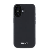 Husa cu inel Dkny compatibila cu iPhone 16 Plus, MagSafe/Magnetic, piele, Negru