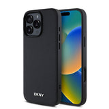 Husa cu inel compatibila cu iPhone 16 Pro, MagSafe/Magnetic, piele, Negru