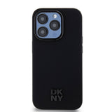 Husa Dkny compatibila cu iPhone 14 Pro, MagSafe/Magnetic, piele PU, Negru