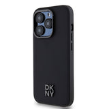 Husa Dkny compatibila cu iPhone 14 Pro, MagSafe/Magnetic, piele PU, Negru