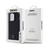Husa Dkny compatibila cu iPhone 14 Pro, MagSafe/Magnetic, piele PU, Negru