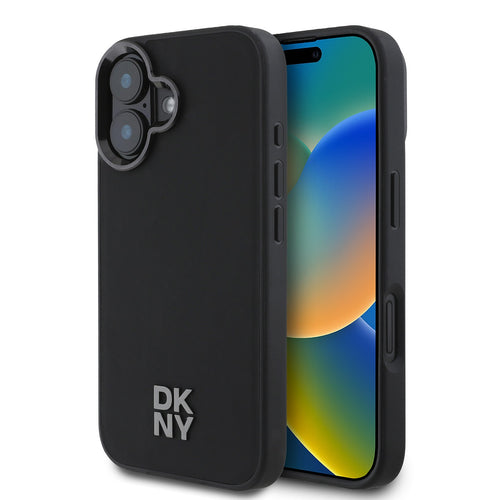 Husa Dkny compatibila cu iPhone 16, MagSafe/Magnetic, piele, Negru