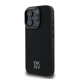 Husa Dkny compatibila cu iPhone 16 Pro, MagSafe/Magnetic, piele, Negru