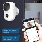 Sonerie video inteligenta wireless Tuya B90, alb