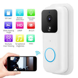 Sonerie video inteligenta fara fir Tuya B60, WiFi, Alb