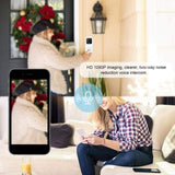 Sonerie video inteligenta fara fir Tuya B60, WiFi, Alb