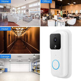 Sonerie video inteligenta fara fir Tuya B60, WiFi, Alb
