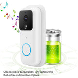 Sonerie video inteligenta fara fir Tuya B60, WiFi, Alb
