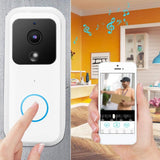 Sonerie video inteligenta fara fir Tuya B60, WiFi, Alb