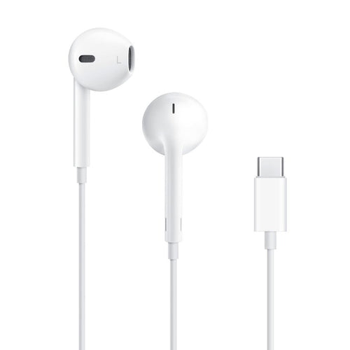 Căști Apple EarPods cu conector USB-C pentru iPhone 16 / 16 Plus / 16 Pro Max, Albe