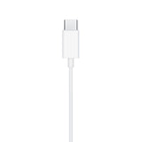 Căști Apple EarPods cu conector USB-C pentru iPhone 16 / 16 Plus / 16 Pro Max, Albe