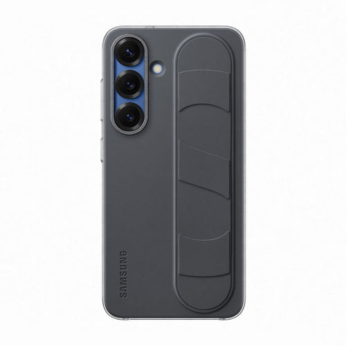 Husa cu inel Samsung compatibila cu Galaxy S25 Plus, silicon, Negru
