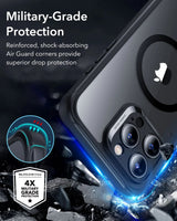 Husa ESR compatibila cu iPhone 16 Pro Max, Antisoc, acrilic, silicon, Negru