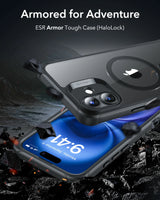 Husa ESR compatibila cu iPhone 16, Antisoc, acrilic, silicon, Negru