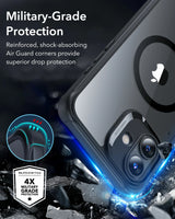 Husa ESR compatibila cu iPhone 16, Antisoc, acrilic, silicon, Negru