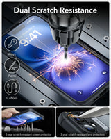 Husa ESR compatibila cu iPhone 16, Antisoc, acrilic, silicon, Negru