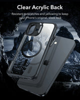 Husa ESR compatibila cu iPhone 16, Antisoc, acrilic, silicon, Negru