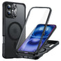 Husa ESR compatibila cu iPhone 16, Antisoc, acrilic, silicon, Negru