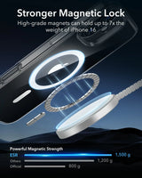 Husa ESR compatibila cu iPhone 16 Pro, MagSafe/Magnetic, policarbonat, Transparent