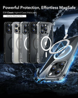 Husa ESR compatibila cu iPhone 16 Pro Max, MagSafe/Magnetic, policarbonat, silicon, Transparent