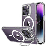 Husa cu inel ESR compatibila cu iPhone 14 Pro, MagSafe/Magnetic, acrilic, Transparent