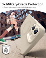Husa ESR compatibila cu iPhone 16, MagSafe/Magnetic, policarbonat, Alb