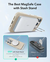 Husa ESR Cloud Soft cu Stand Stash iPhone 16 Pro MagSafe