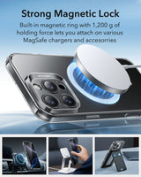 Husa ESR compatibila cu iPhone 16 Pro Max, MagSafe/Magnetic, TPU, Gri