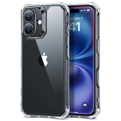 Husa ESR compatibila cu iPhone 16, Antisoc, acril, Transparent