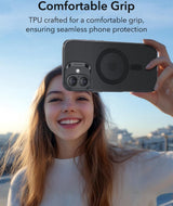 Husa ESR compatibila cu iPhone 16, MagSafe/Magnetic, TPU, Negru