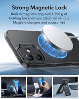 Husa ESR compatibila cu iPhone 16, MagSafe/Magnetic, TPU, Negru