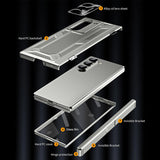 Husa tip bumper OEM compatibila cu Galaxy Z Fold 6, Antisoc, policarbonat, Negru