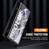 Husa tip bumper OEM compatibila cu Galaxy Z Fold 6, Antisoc, policarbonat, Negru