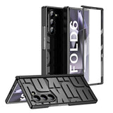 Husa tip bumper OEM compatibila cu Galaxy Z Fold 6, policarbonat, Negru
